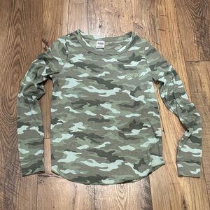 Victoria Secret Pink Camouflage Long Sleeve Shirt